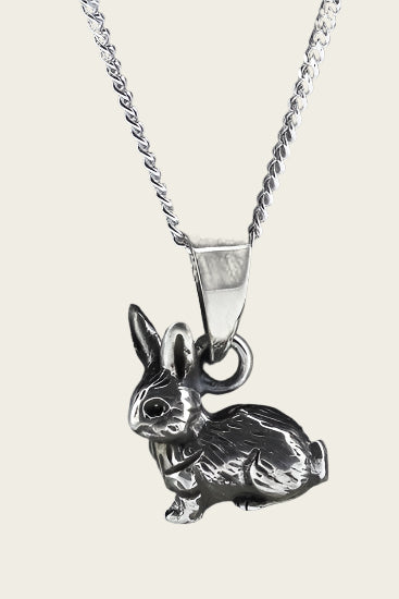 Silver Hare Necklace Pendant