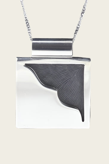 Zilveren Strand en zee XL ketting hanger
