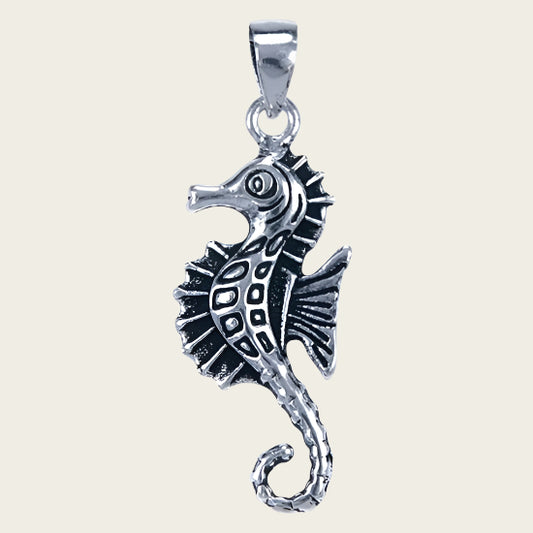 Zilveren Zeepaardje ketting hanger