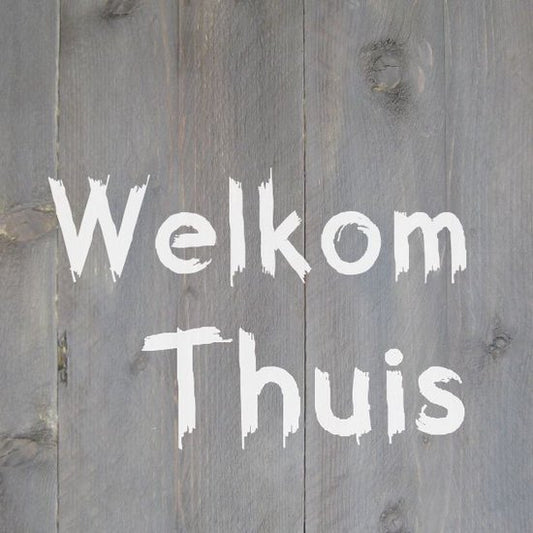 Greeting card "Welcome home" 