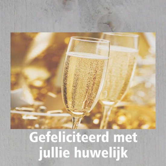 Wenskaart "Gefeliciteerd met jullie huwelijk"