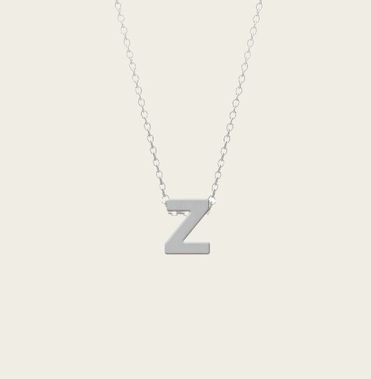RVS Letter Z hanger + ketting  45-50 cm in edelstaal