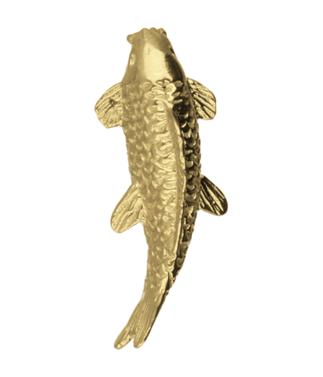 Gouden Koi Karper groot ketting hanger