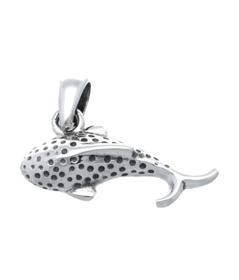 Silver Whale Shark Necklace Pendant