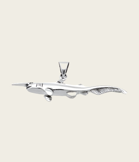 Silver Goblin and Kobold Shark Necklace Pendant