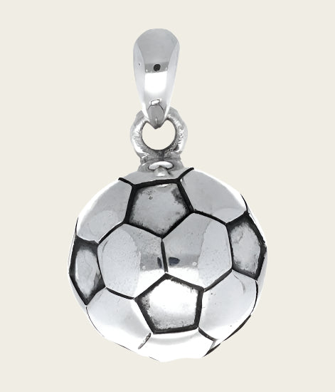 Zilveren Voetbal kettinghanger