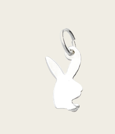 Zilveren Playboy klein kettinghanger