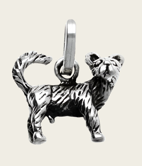 Silver Dog Necklace Pendant