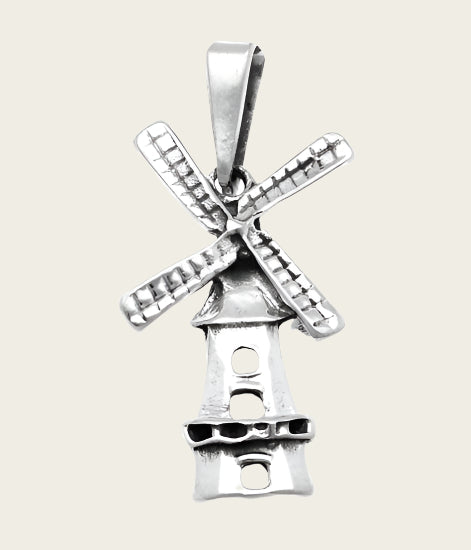 Silver Mill Necklace Pendant