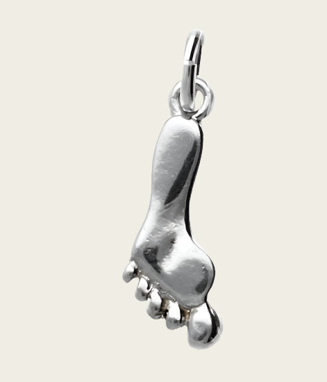 Silver Pedicure Foot Chain Pendant