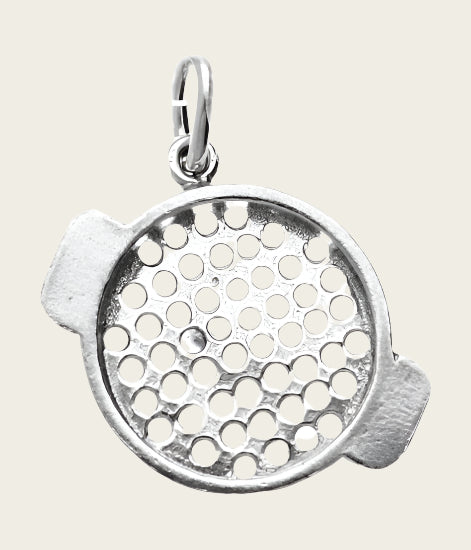 Silver Sieve Necklace Pendant