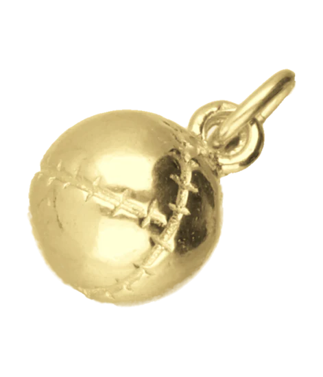 Zilveren Kaatsbal klein massief ketting hanger 1242172711_fe386dec-acdf-4535-bc58-15a5aac6a7a5