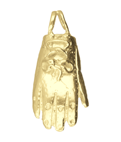Gouden Kaatshandschoen kettinghanger