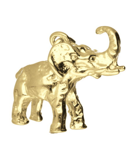 Gouden Olifant kettinghanger