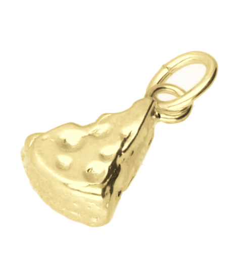 Gouden Kaaspuntje ketting hanger
