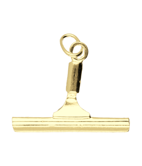 Golden Window Wiper Necklace Pendant