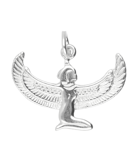 Zilveren Godin Isis ketting hanger