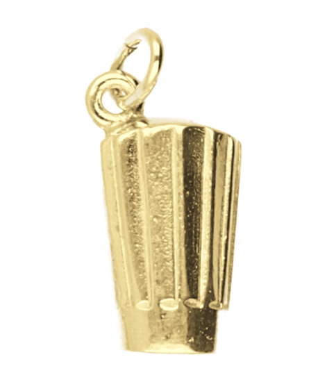 Gouden Koksmuts ketting hanger