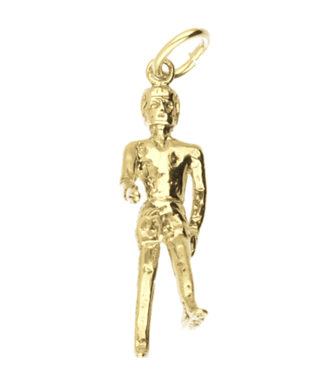Gouden Wandelaar ketting hanger