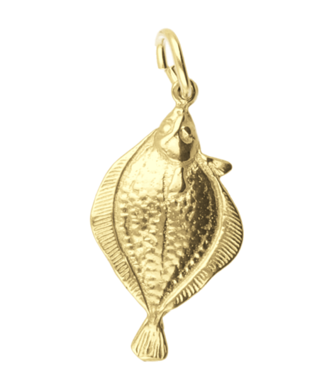 Gouden Schol Tong Schar ketting hanger