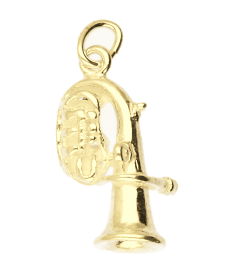 Golden Tuba Light Necklace Pendant