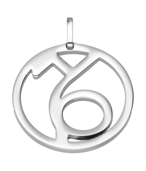 RVS Sterrenbeeld Steenbok design ketting hanger - edelstaal