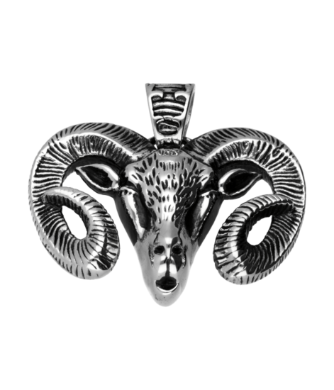 RVS Ram XL ketting hanger - edelstaal