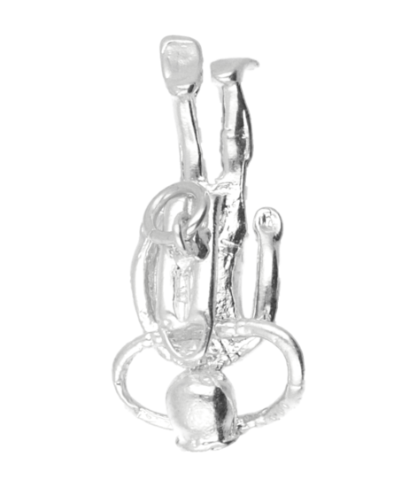 Zilveren Duiker Cousteau ketting hanger