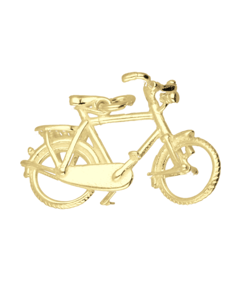 Gold Men's Bicycle Chain Pendant