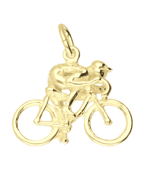 Gouden Wielrenner ketting hanger