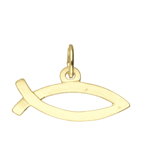 Golden Ichtusvis Necklace Pendant