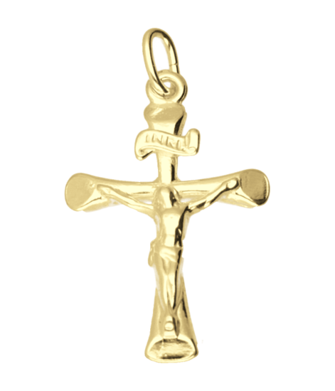 Gouden Kruis corpus ketting hanger