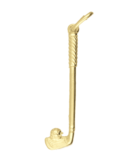 Gouden Golfclub ketting hanger