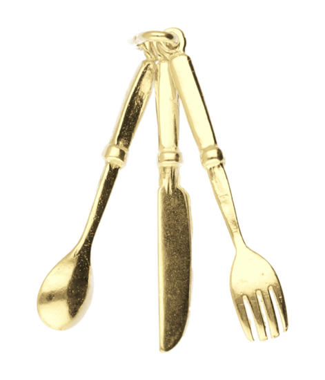 Gouden Bestek groot kettinghanger