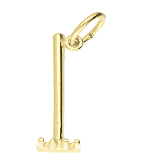 Gouden Tuinharkje kettinghanger