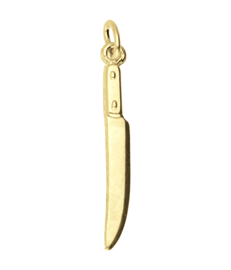 Gouden Slagersmes kettinghanger