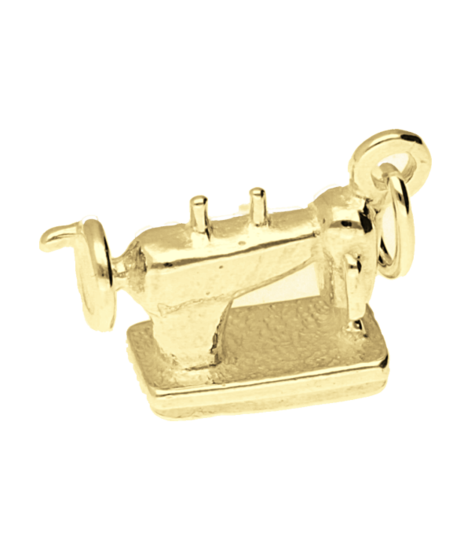 Gouden Naaimachine kettinghanger