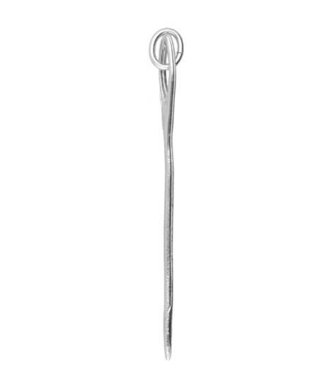 Silver Darning Needle Necklace Pendant