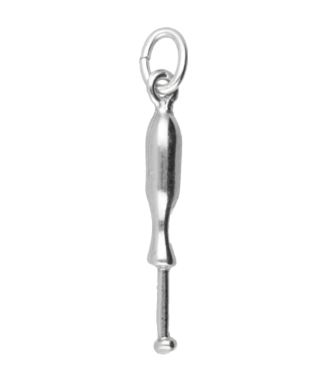 Zilveren Kantklos ketting hanger