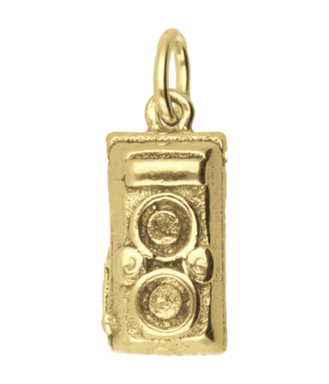 Gouden Fototoestel - Fotocamera antiek ketting hanger