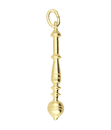 Gouden Kantklos ketting hanger