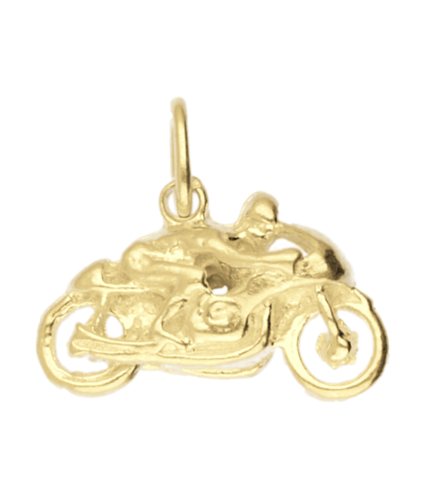 Gouden Motor met kuip ketting hanger