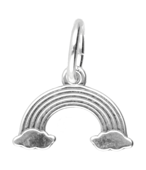 Silver Rainbow Small Necklace Pendant 
