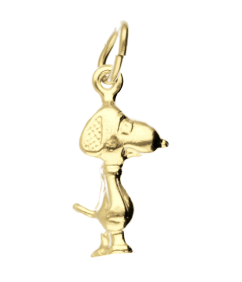 Gouden Cartoon Tekenfilm hond klein kettinghanger