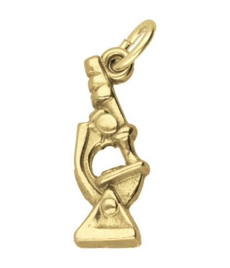 Gouden Microscoop kettinghanger