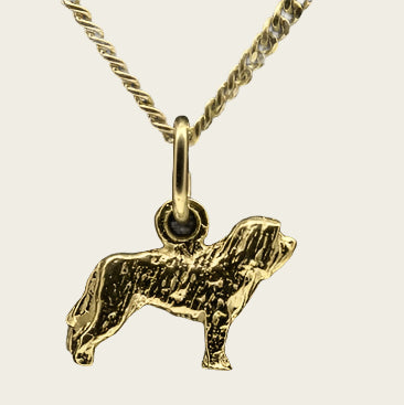 Gouden Cao da serra de aires ketting hanger - klein