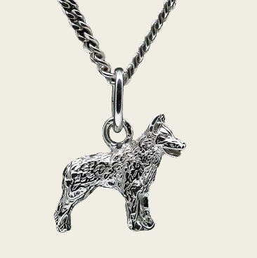 Zilveren Mudi ketting hanger - klein