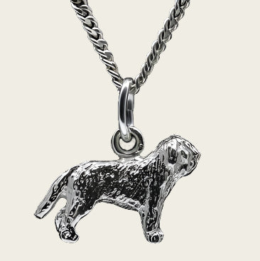 Zilveren Nizziny Owczarek met staart ketting hanger - klein