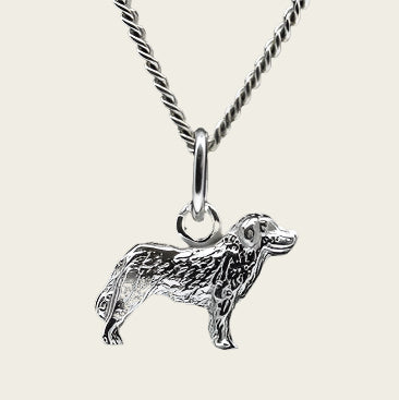 Zilveren Sint Bernard ketting hanger - klein