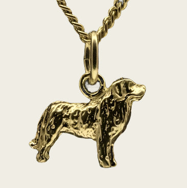 Golden Bernese Mountain Dog Necklace Pendant - Small